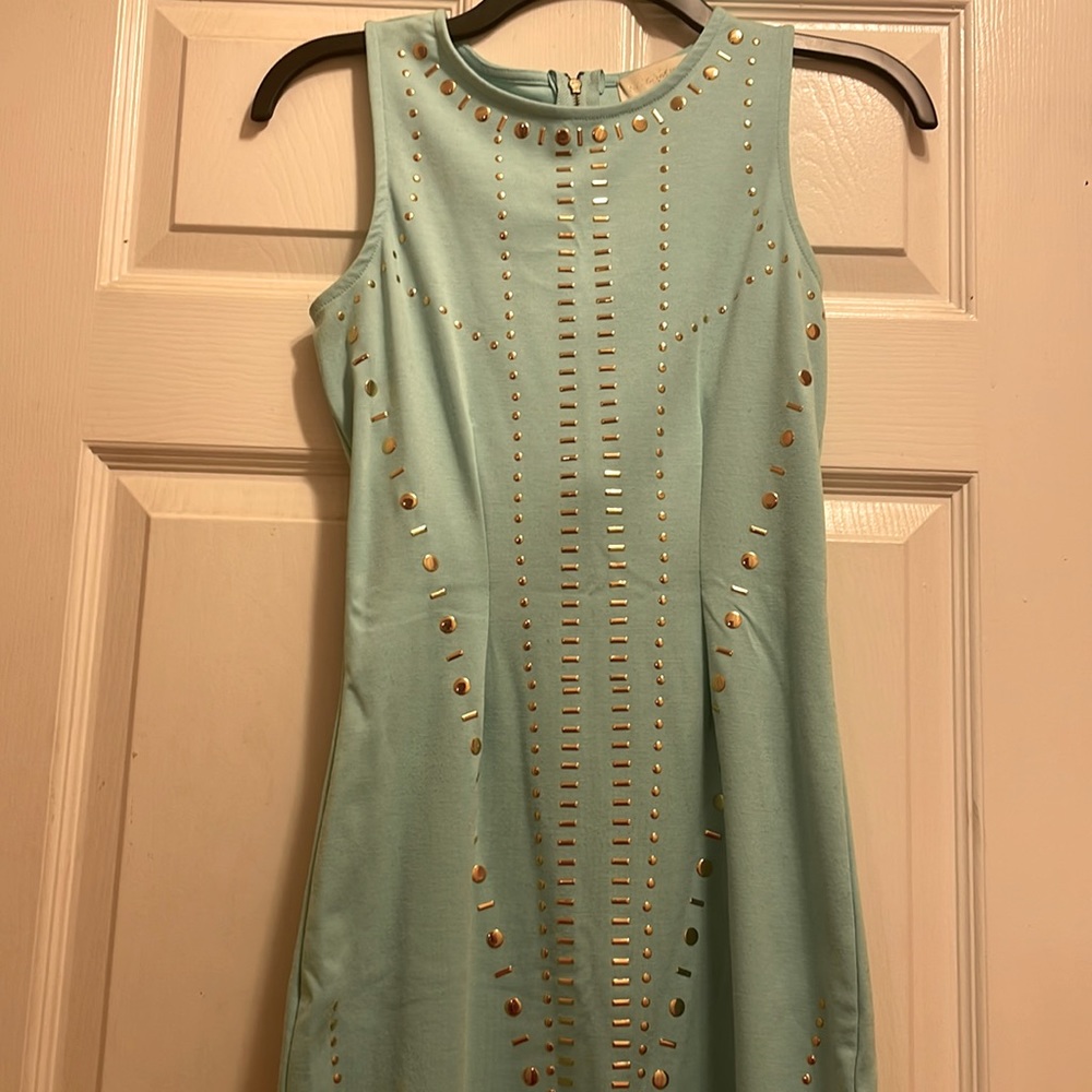 Nicky Minaj tight dress Small light blue